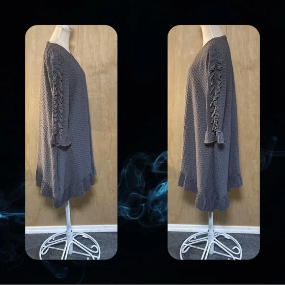 Gray Honeycomb Tunic - Picture 2 of 2